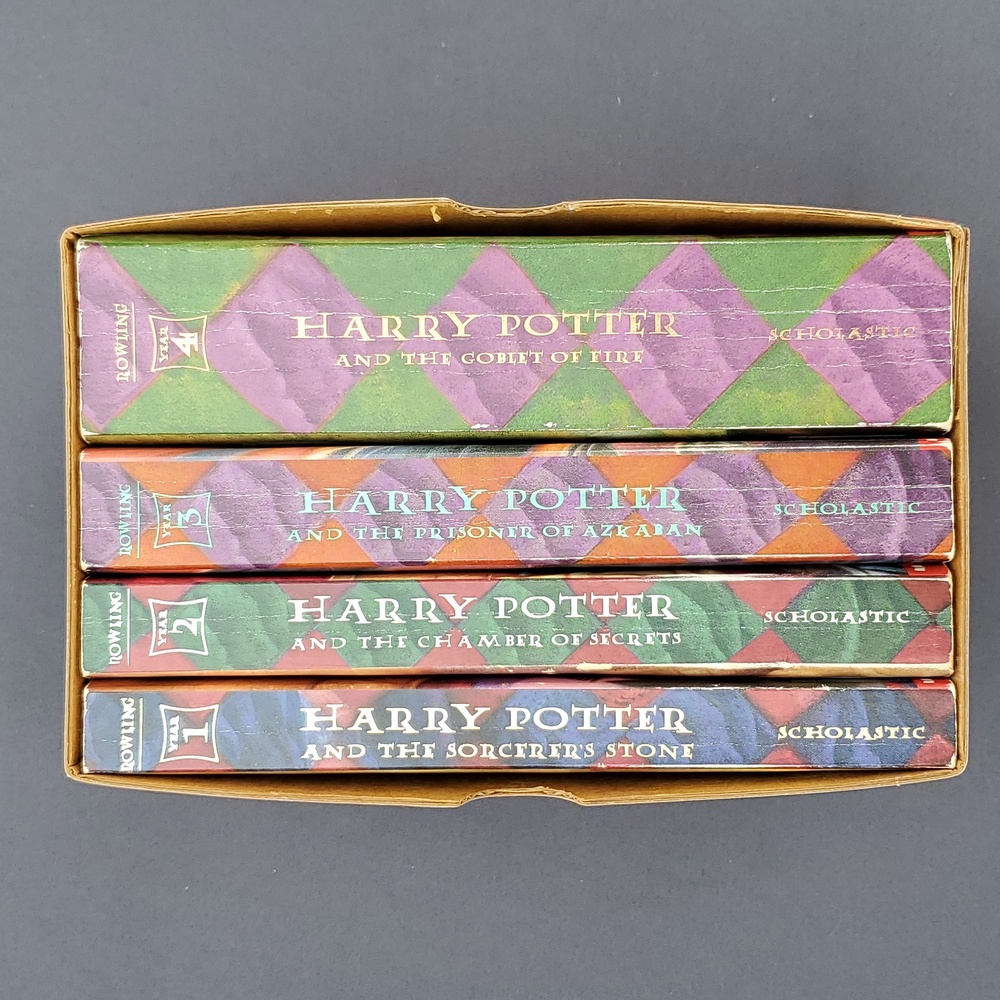 Harry Potter Scholastic Boxed Set Paperback Books  1 - 4